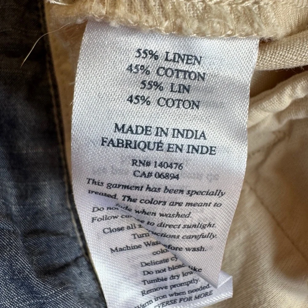 Faherty Mens Linen Blend shorts sz36 mint cond price firm!